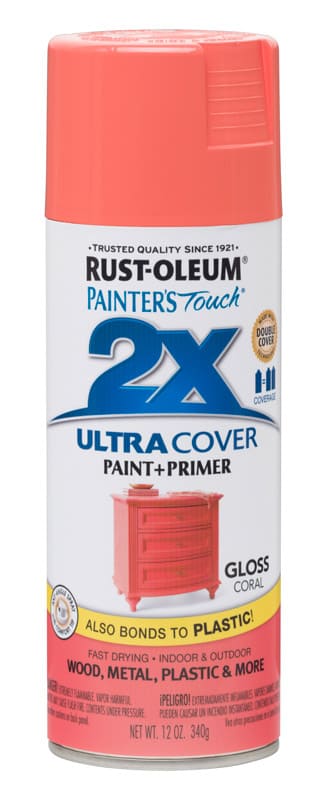 картинка Краска Painter’s Touch Ultra Cover 2X универсальная глянцевая, кораловый, 340 гр от магазина АСЯ