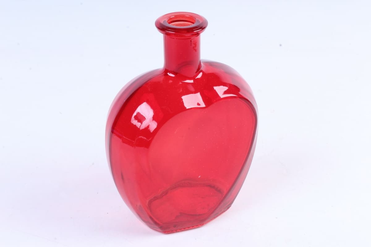 картинка Ваза Сердце-бутылка стекло 1564, 15см от магазина АСЯ