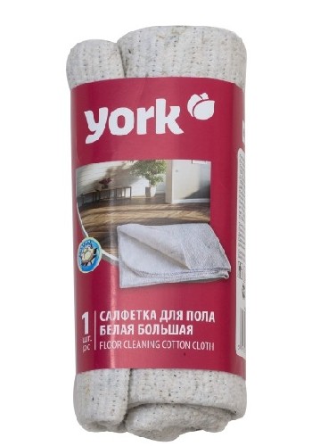 картинка Тряпка для мытья пола York "Мега", 80х100, белая, 922180 от магазина АСЯ