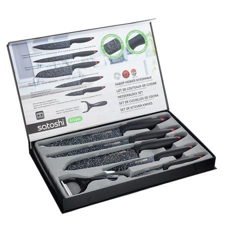 картинка Набор ножей кухонных SATOSHI 6пр, в магнитной коробке (803-282/803-284) от магазина АСЯ