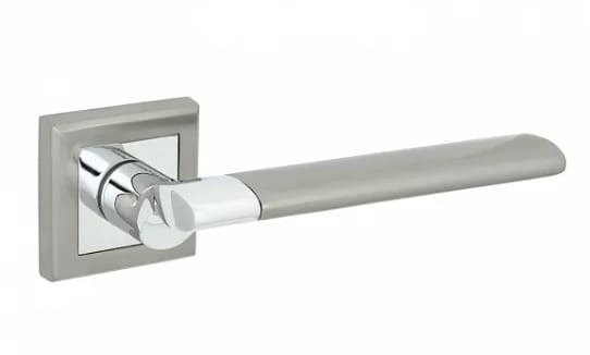 картинка Дверная ручка Palladium (Палладиум) Oscar SN/CP (комплект ручек 2 шт.) от магазина АСЯ