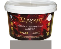 картинка Смесь затирочная «DIAMANT STAR» LVL.80 2 кг темно-серый, полимерная от магазина АСЯ