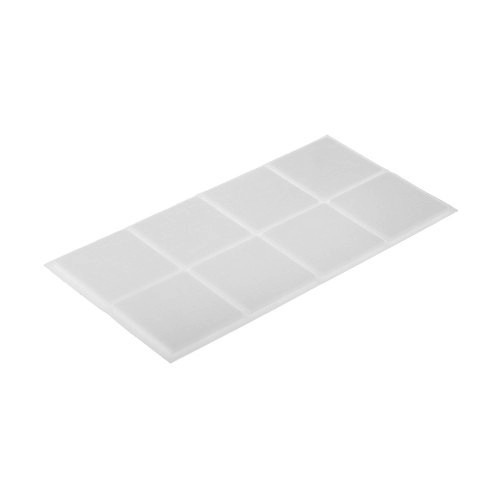 картинка Накладка мебельная TUNDRA, 40 х 40 мм, квадратная, белая, 8 шт., 2942283 от магазина АСЯ