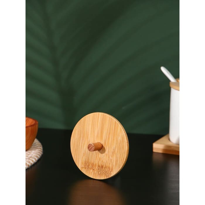 картинка Крышка для чайника с ручкой BellaTenero «ЭКО», d=8,1 см (7 см), бамбук от магазина АСЯ