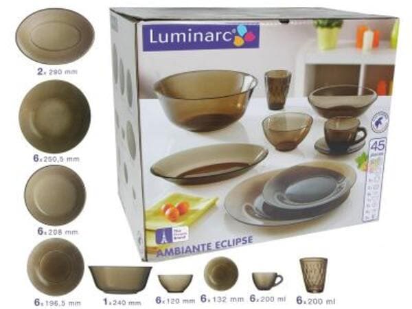 картинка Столовый сервиз 45пр 02449 Luminarc AMBIANTE ECLIPSE от магазина АСЯ