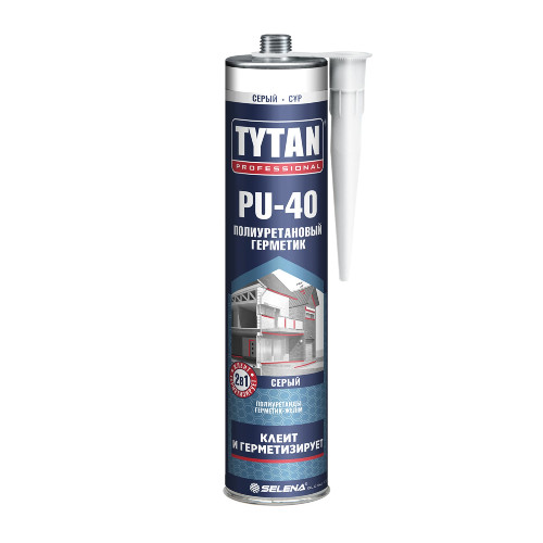 картинка Герметик полиуретановый TYTAN PROFESSIONAL PU 40 серый 310мл 65445 от магазина АСЯ