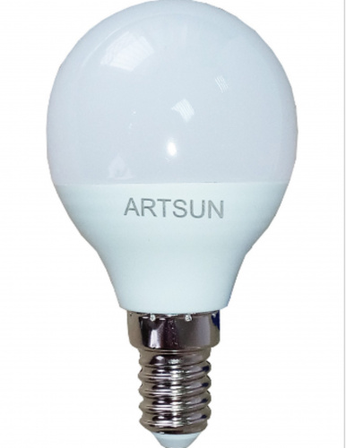 картинка Лампа светодиодная ARTSUN LED P45 9W E14 3000K от магазина АСЯ