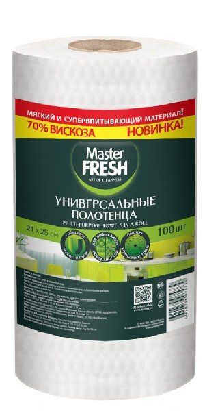 картинка Универсальные полотенца Master FRESH в рулоне 21х25 см/100 шт от магазина АСЯ