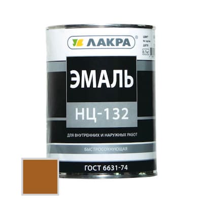 картинка Эмаль Лакра НЦ-132 0,7 кг коричневая от магазина АСЯ
