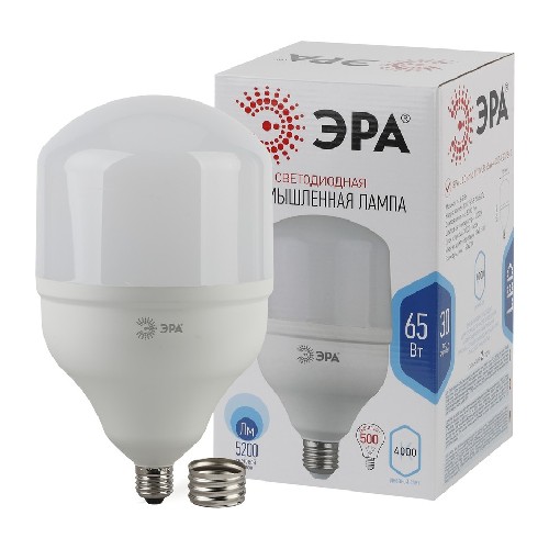 картинка Лампа светодиодная ЭРА STD LED POWER T160-65W-4000-E27/E40 белый свет от магазина АСЯ