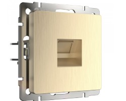 картинка Розетка Werkel Ethernet шампань рифленый WL10-RJ-45 от магазина АСЯ