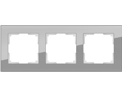 картинка Рамка Werkel на 3 поста серый стекло WL01-Frame-03 от магазина АСЯ