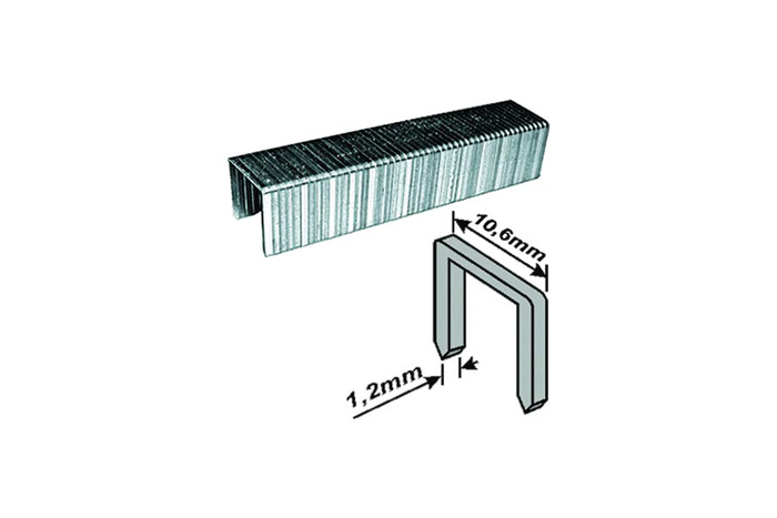 картинка Скобы для степлера закалённые прямоугольные  8х10,6мм, широкие, 500шт, FIT, 31208 от магазина АСЯ