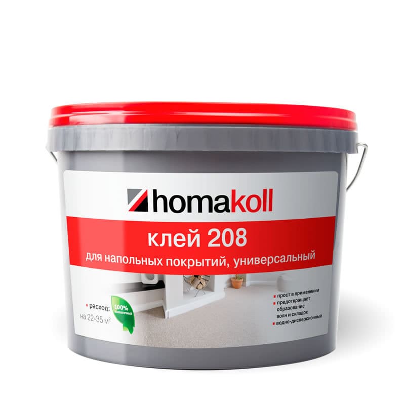 картинка Клей Хомакол 208 для напольных покрытий 10л (14кг) от магазина АСЯ
