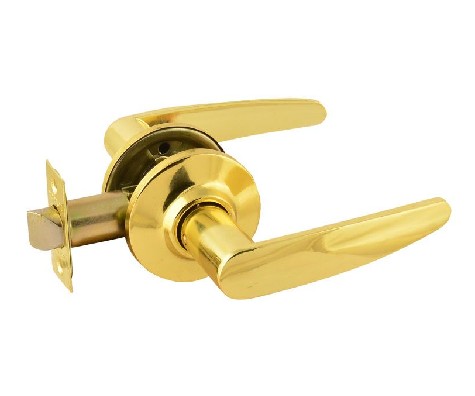 картинка Ручка защелка дверная Нора-М ТТ4-05 без запирания, золото (комплект ручек) от магазина АСЯ