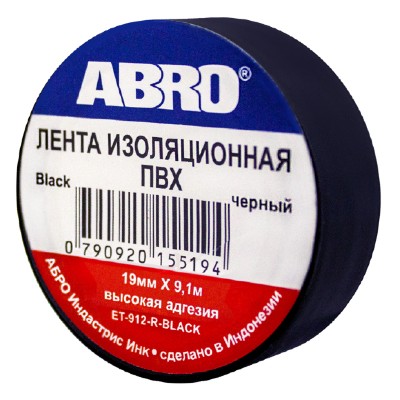 картинка Изолента ABRO  19мм x 9.1м ET-912-R в ассортименте от магазина АСЯ