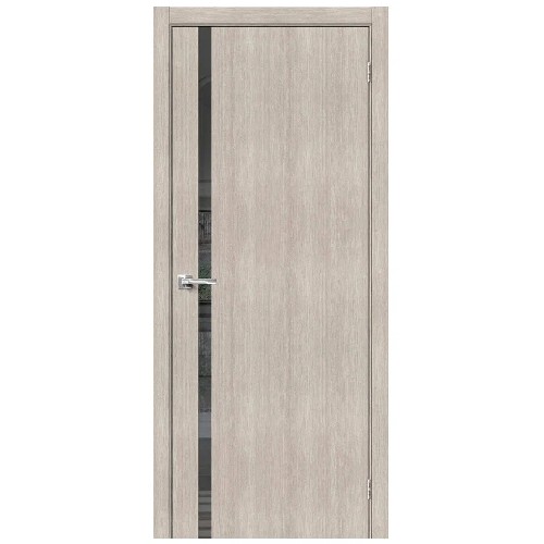 картинка Межкомнатная дверь Браво-1.55 Cappuccino Veralinga, Mirox Grey со стеклом , 800x2000 от магазина АСЯ