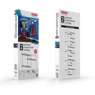 картинка Комплекты №2 гардеробной системы глубиной 450 мм от магазина АСЯ