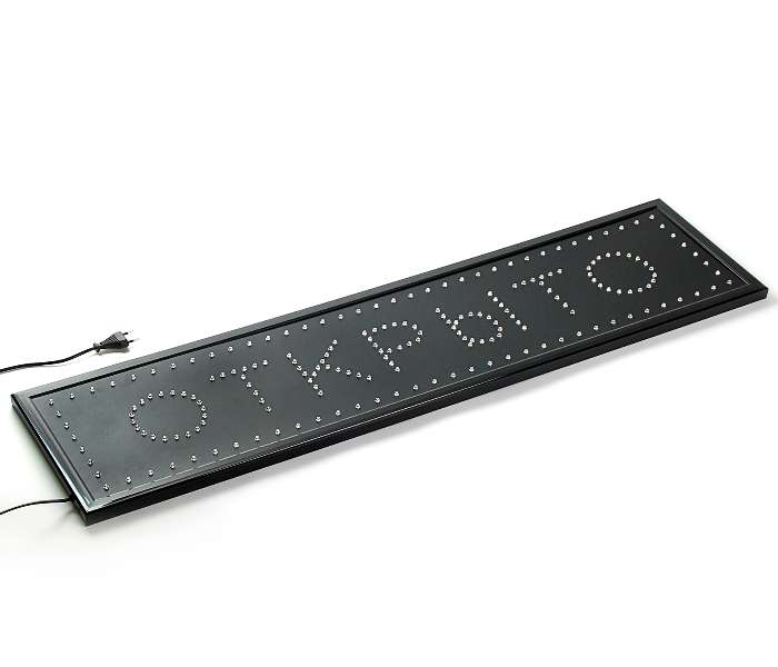 картинка Вывеска светодиодная LED 100×25 см «ОТКРЫТО», 220V от магазина АСЯ