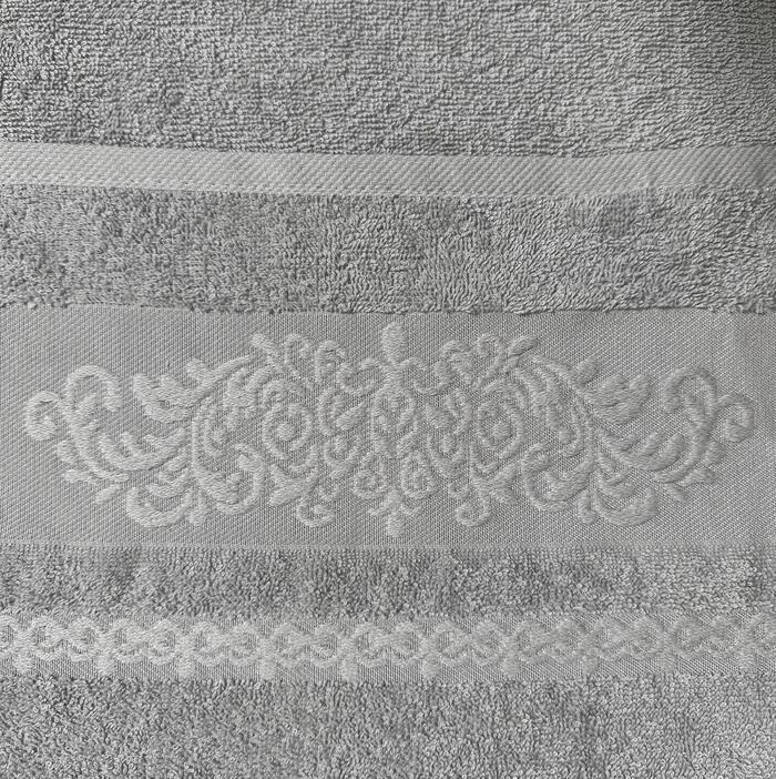 картинка Полотенце 70х130 махровое Fine Line, бордюр Манок, светло-серый от магазина АСЯ