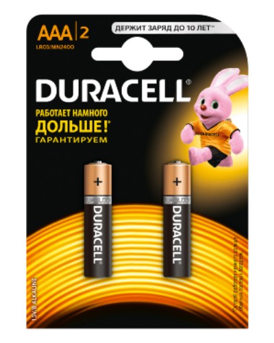 картинка Батарейка Duracell 2400 LR03/AAA  2 шт от магазина АСЯ