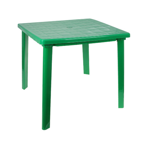 картинка Стол пластиковый квадратный зеленый 800х800х740мм от магазина АСЯ
