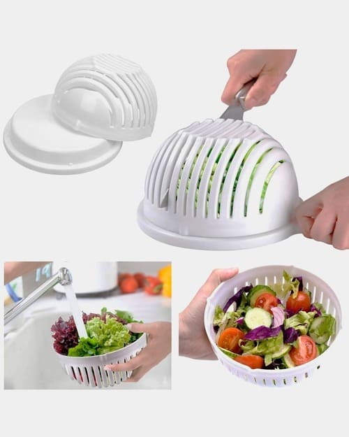 картинка Салатница-овощерезка 2 в 1 "Salad Cutter Bowl​" от магазина АСЯ