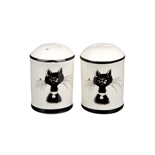 картинка Набор для соли и перца "Черный кот" керамика, 4.7х6.6 см, 820-697 от магазина АСЯ