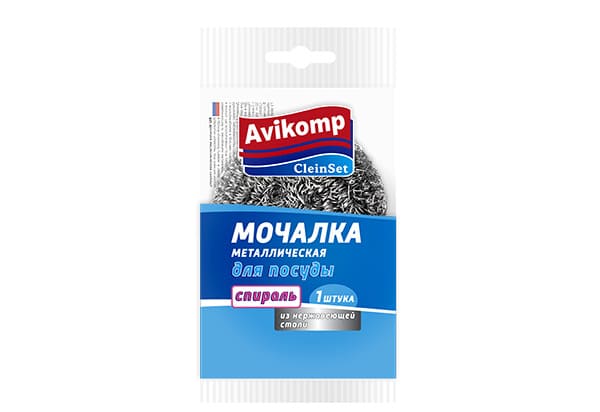 картинка Мочалка для посуды 4,5 см металлическая Avikomp, плетеная от магазина АСЯ