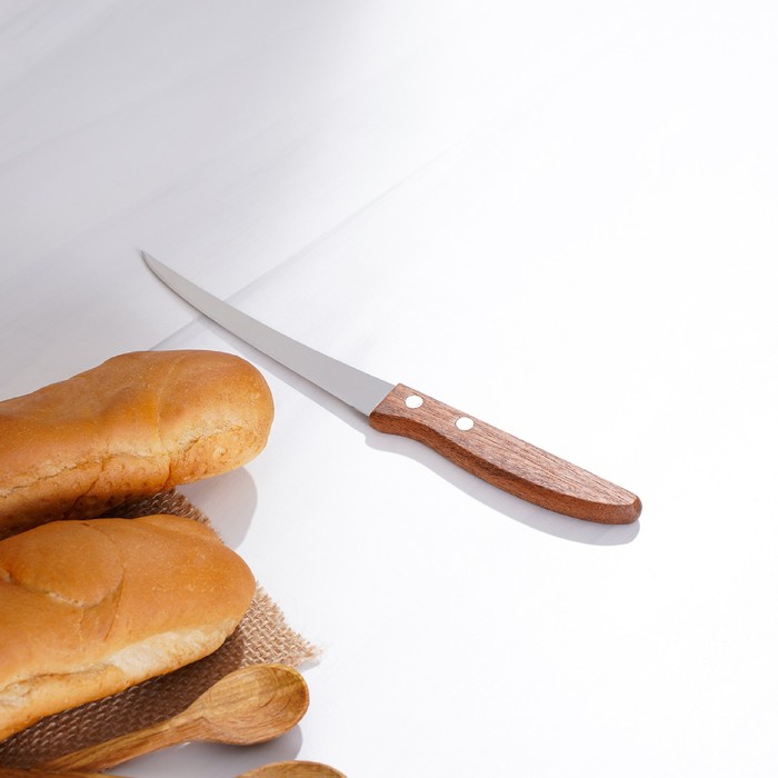 картинка Нож кухонный Эльбрус 11,5-12см гладкий/зубчатый от магазина АСЯ
