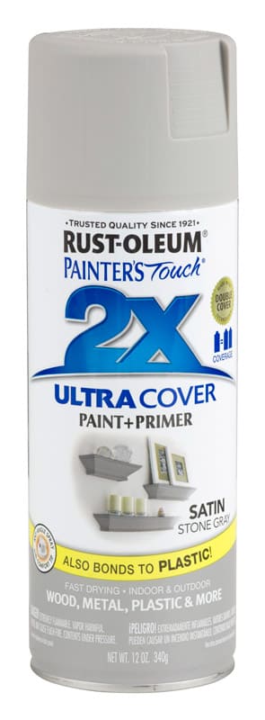 картинка Краска Painter’s Touch Ultra Cover 2X универсальная полуматовая, серый камень, 340 гр от магазина АСЯ