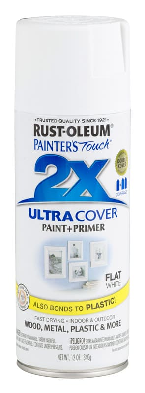картинка Краска Painter’s Touch Ultra Cover 2X универсальная матовая, белый, 340 гр от магазина АСЯ