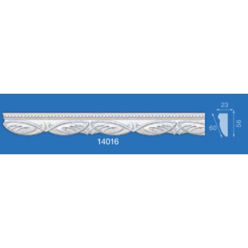 картинка Плинтус потолочный 14016 1,3м (23х56) мм инжекционный от магазина АСЯ