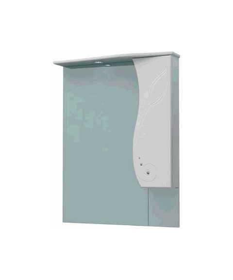 картинка Зеркало-шкаф Лилия 76С белый, с подсветкой от магазина АСЯ