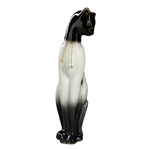 картинка Копилка "Багира" глазурь, цвет черно-белый, 47 см, 1687303 от магазина АСЯ