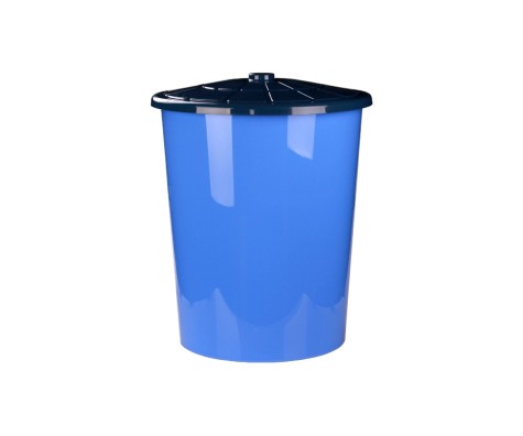 картинка Бак для воды, универсальный с крышкой М3468, 225л пищевой (синий/зеленый) от магазина АСЯ