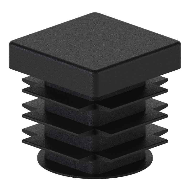 картинка Заглушка пластиковая квадратная 18х18 мм черная "Лофт Комплект" от магазина АСЯ