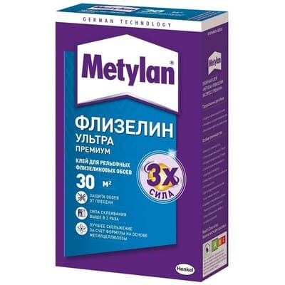 картинка Клей обойный Metylan Флизелин Ультра Премиум 250 г от магазина АСЯ