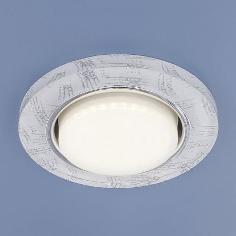 картинка Светильник точечный 1062 GX53 WH/SL белый/серебро от магазина АСЯ