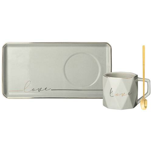 картинка Чайный набор LEFARD "BREAK TIME" на 1 персону серый 260мл, 90-1059 от магазина АСЯ