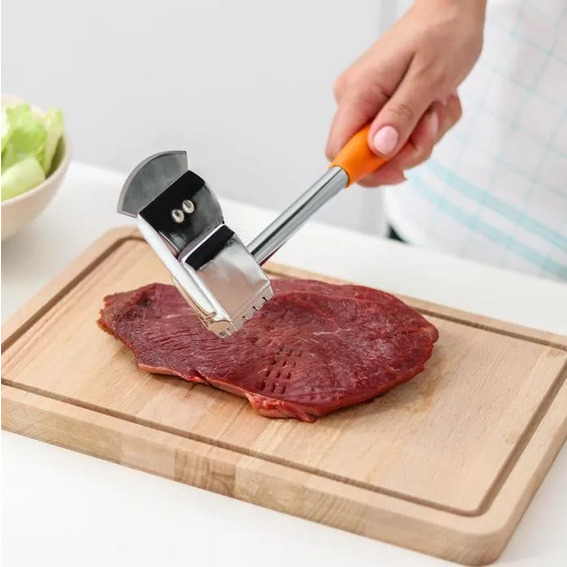 картинка Молоток-топорик с прорезиненной ручкой для мяса, цвет МИКС, 4575678 от магазина АСЯ
