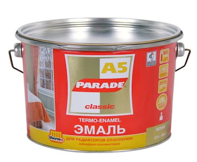 картинка Эмаль PARADE CLASSIC А5 80°С для радиаторов отопления, 2,5 л от магазина АСЯ