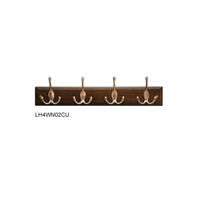 картинка Вешалка с 4-мя тройными крючками, орех, LH4WN02CU от магазина АСЯ