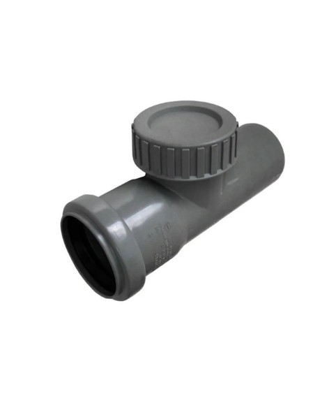 картинка Ревизия ПП для канализации Ду 50 мм, с крышкой, с уплотнительным кольцом от магазина АСЯ