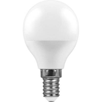 картинка Лампа светодиодная Feron E14 11W 6400K Шар Матовая LB-750 25948 от магазина АСЯ
