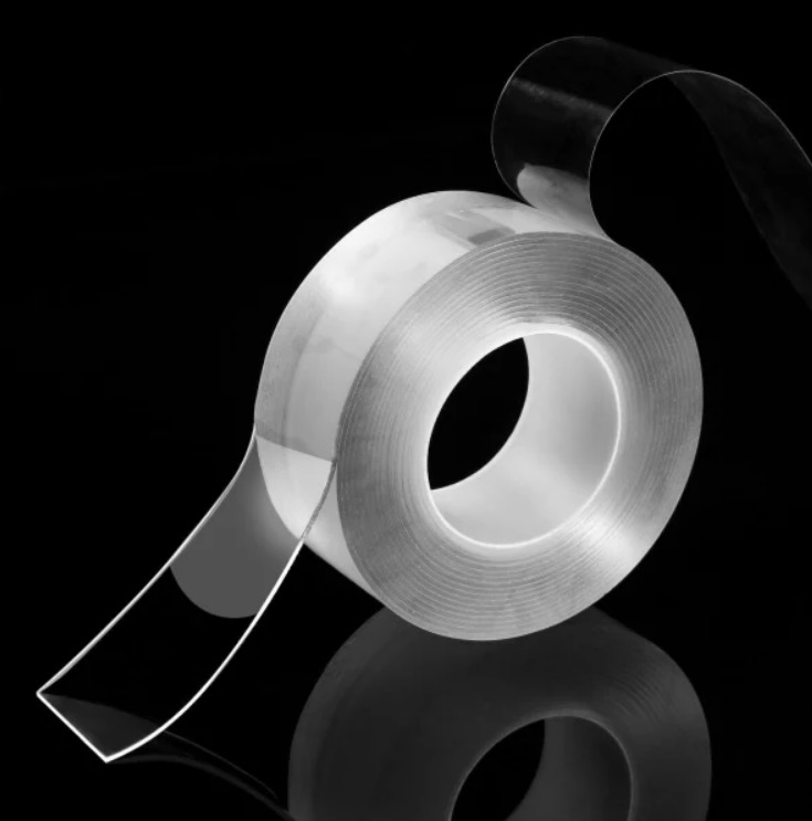 картинка Клейкая нано лента TORSO прозрачная двусторонняя акриловая 12 мм 3 м, 5180089 от магазина АСЯ