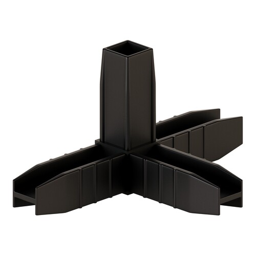 картинка Коннектор 4 черный "Лофт Комплект" от магазина АСЯ