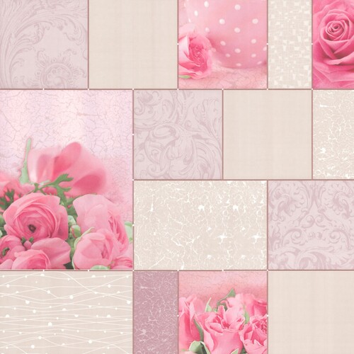 картинка Обои Роза М1301-2 0,53*10,05м розовый, бумажные от магазина АСЯ