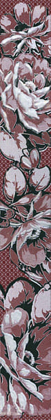 картинка Бордюр Аллегро 40х5 Цветы бордовый от магазина АСЯ