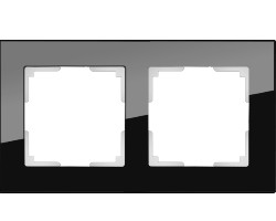 картинка Рамка Werkel на 2 поста черный WL01-Frame-02 от магазина АСЯ